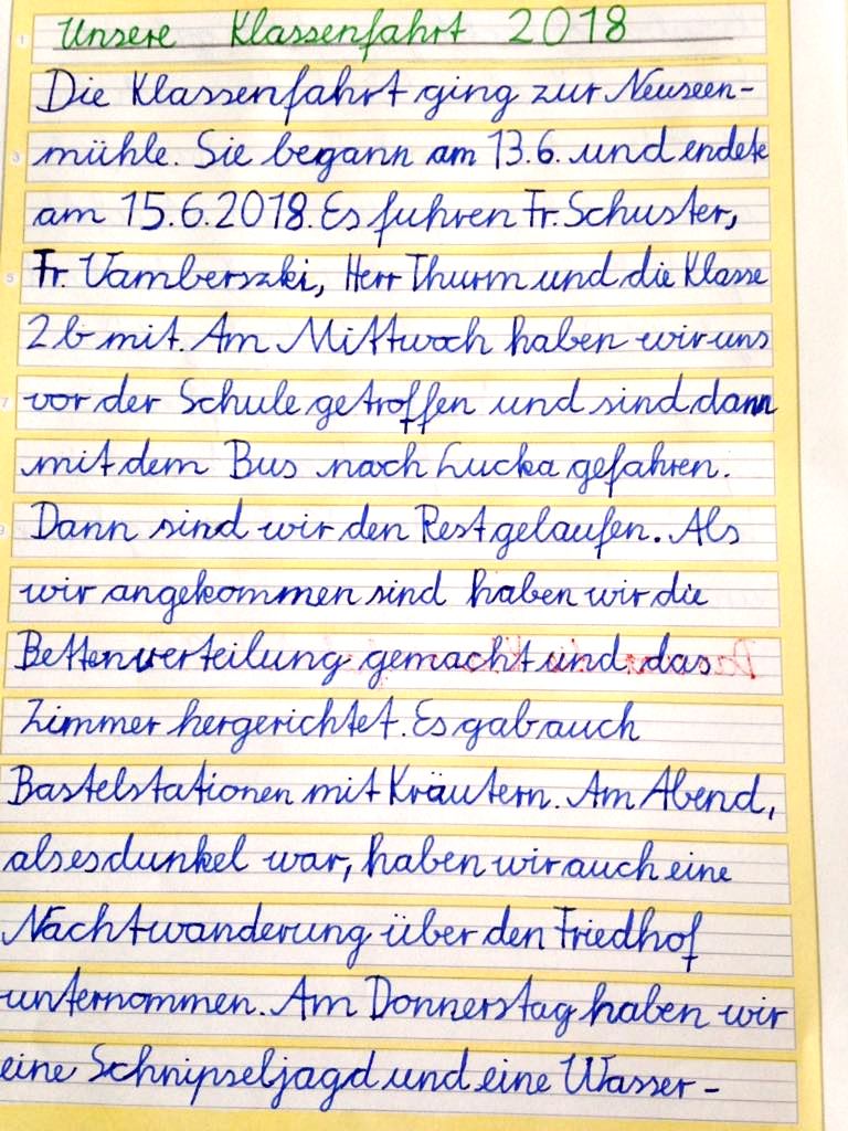 Klassenfahrt 2b '18 